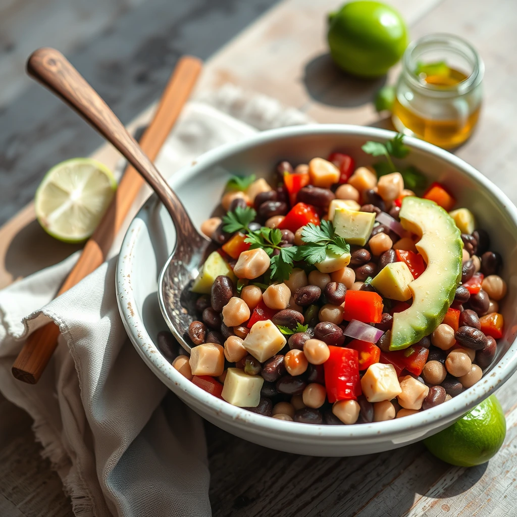 dense bean salad