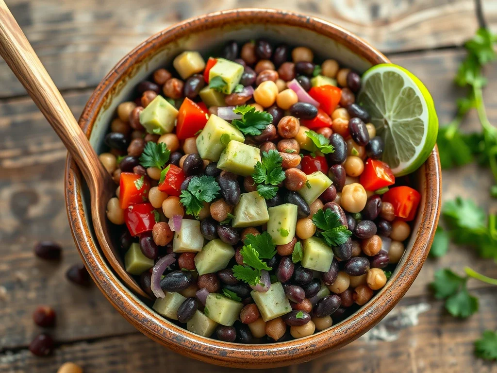 dense bean salad